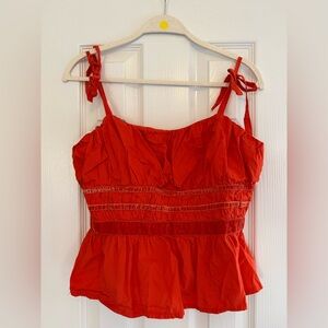 Maeve Vibrant Red Camisole Top